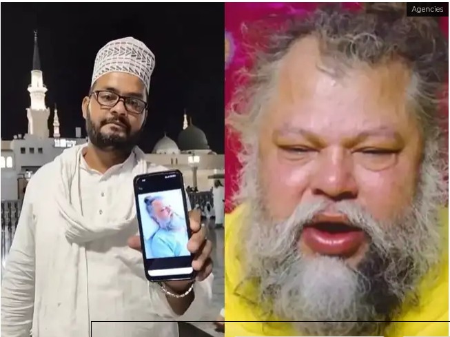 মদিনায় দাঁড়িয়ে হিন্দু সন্ন্যাসীর জন্য দোয়া করলেন মুসলিম তরুণ