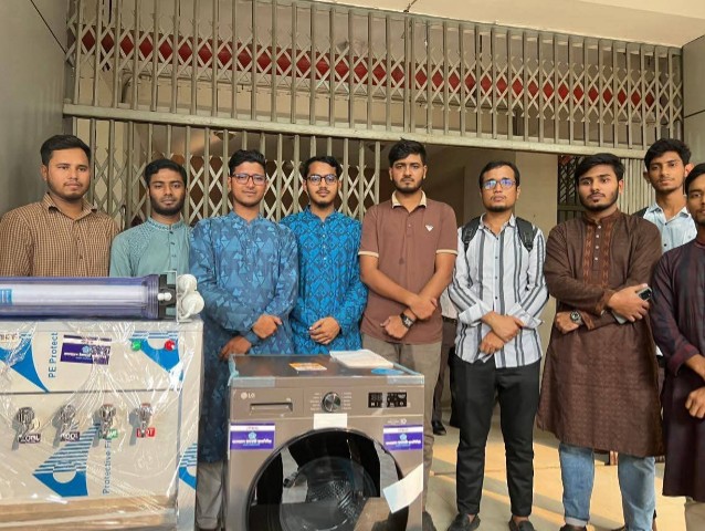 জবি ছাত্রী হলে ওয়াশিং মেশিন ও পানির ফিল্টার স্থাপন