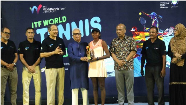 ঢাকায় জুনিয়র টেনিসে শিরোপা থাইল্যান্ড ও ভারতের