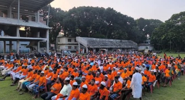 মনিরামপুরে ভ্যান শ্রমিকদের একত্রিত সমাবেশ: অধিকারের কণ্ঠ উঠল