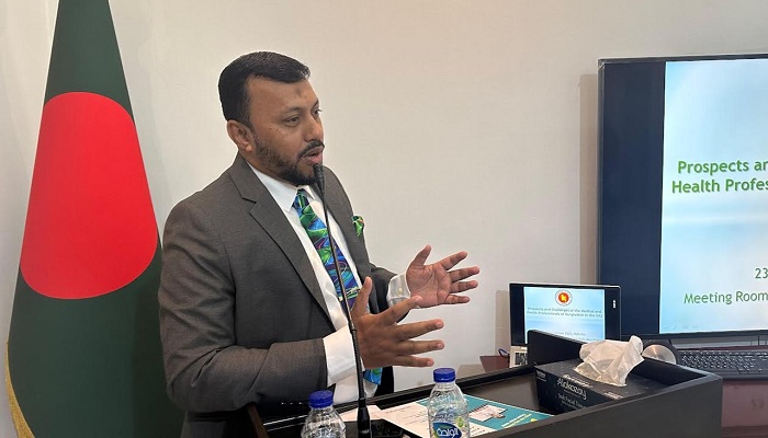 প্রবাসীদের স্বাস্থ্যসেবা নিয়ে রাষ্ট্রদূতের সঙ্গে ড. সালাউদ্দীনের বৈঠক