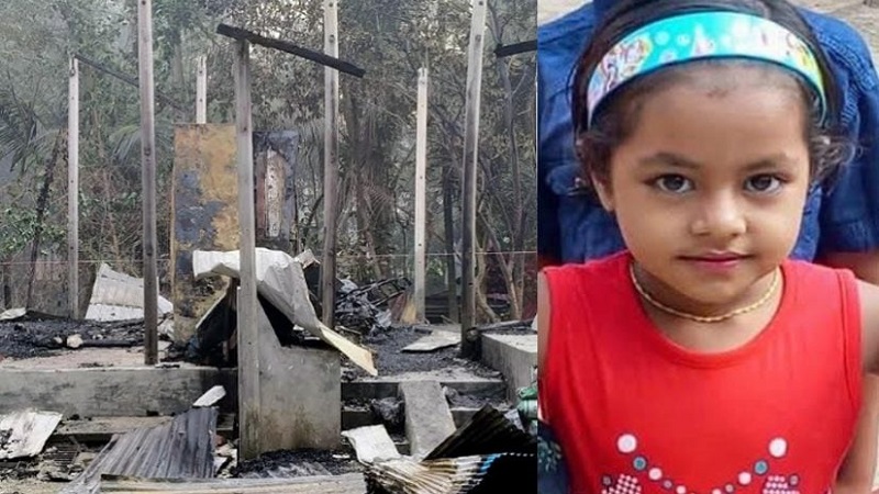 বিএনপি নেতার ঘরে তালা দিয়ে আগুন: ঘুমন্ত শিশু নিহত, দগ্ধ ৩