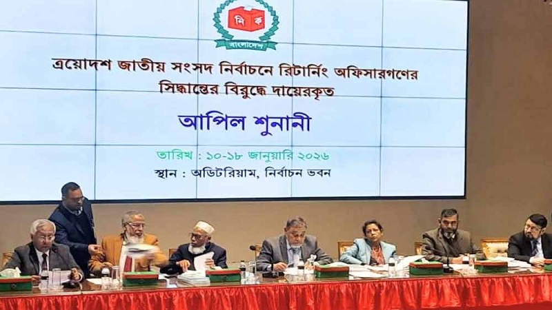 ইসিতে তৃতীয় দিনের আপিল শুনানি চলছে