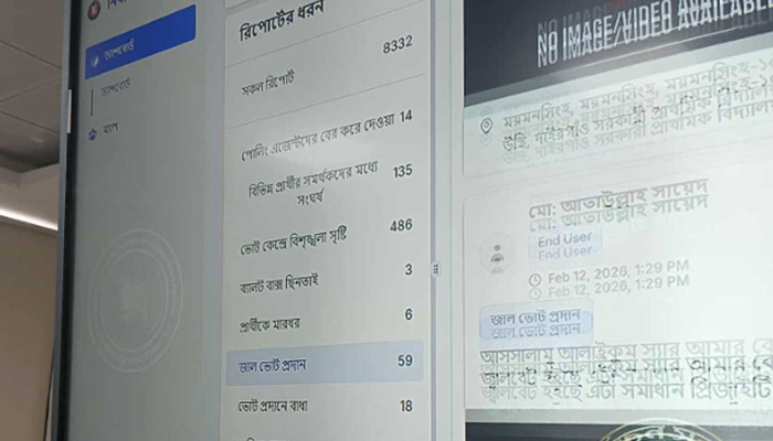 দুপুর ২টা পর্যন্ত সারাদেশে ৪৮৬টি বিশৃঙ্খলা, জালভোট ৫৯টি