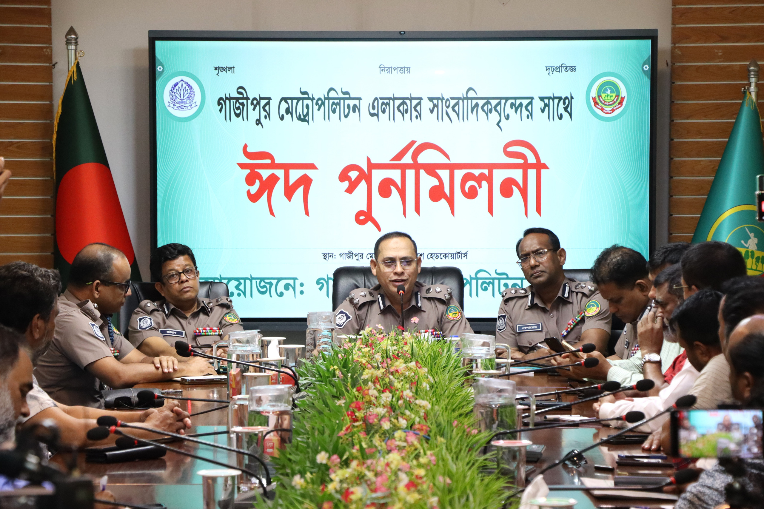 সাংবাদিকদের সহযোগিতা ছাড়া টেকসই নিরাপত্তা সম্ভব নয় :  জিএমপি কমিশনার ইসরাইল হাওলাদার